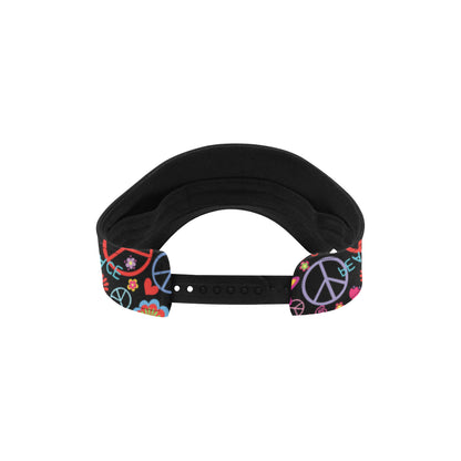 Peace Sign Colorful Design Print Unisex Sun Visor