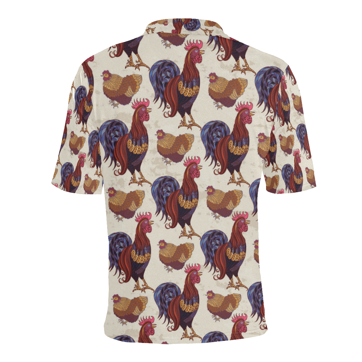Rooster Pattern Print Design A03 Men Polo Shirt