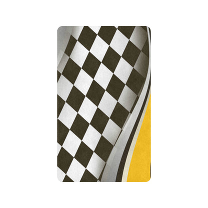 Checkered Flag Racing Style Rubber Doormat
