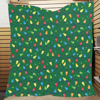 Christmas Light Pattern Print Design 02 Premium Quilt