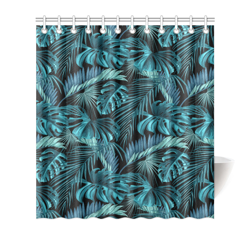 Palm Leaf Pattern Print Design A03 Shower Curtain
