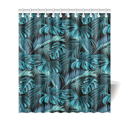 Palm Leaf Pattern Print Design A03 Shower Curtain