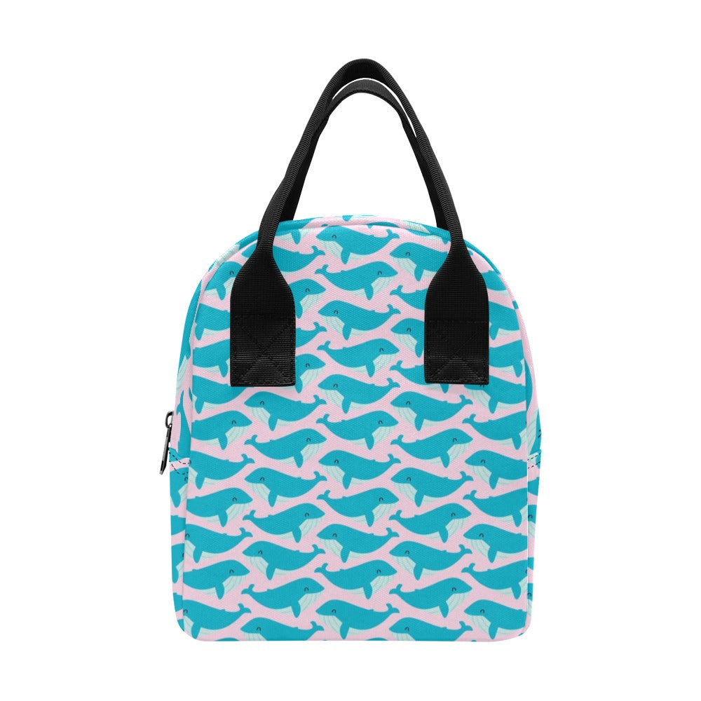 Whale Print Design LKS302 Insulated Lunch Bag