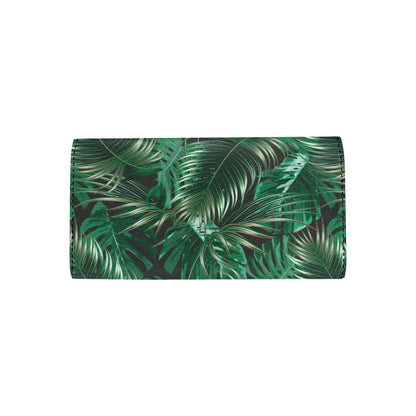 Tropical Flower Pattern Print Design TF012 Women's Trifold Wallet