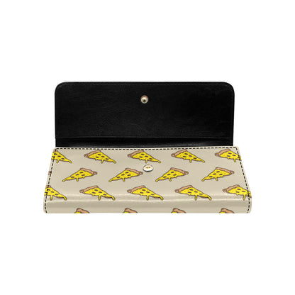 Pizza Pattern Print Design A04 Women's Trifold Wallet