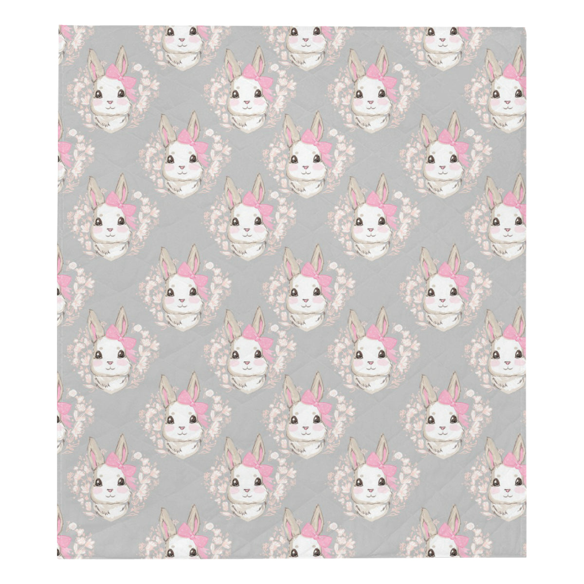Rabbit Pattern Print Design RB07 Premium Quilt