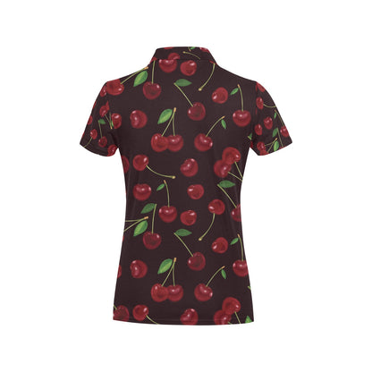 Cherry Fresh Pattern Women's Polo Shirt