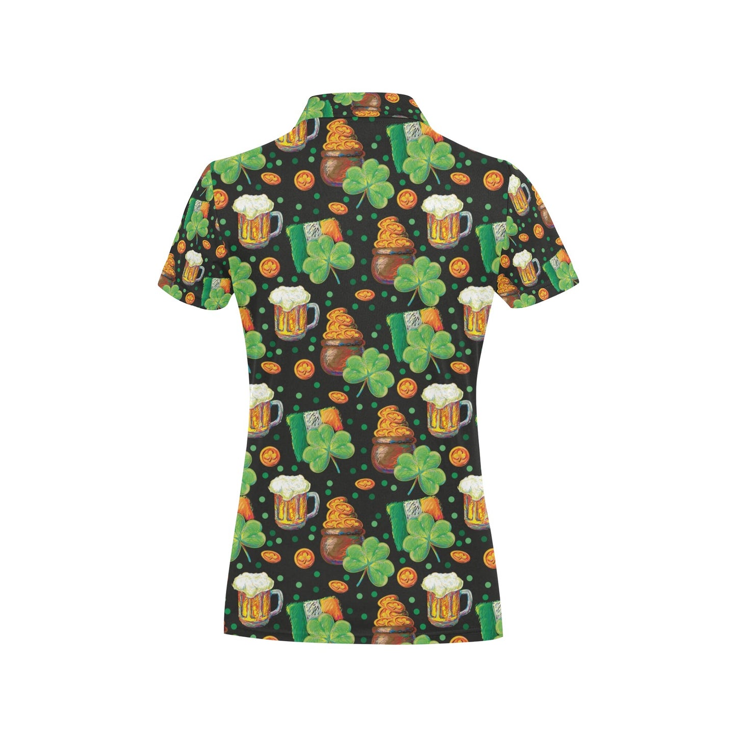 St Patricks Day Print Design LKS303 Women's Polo Shirt