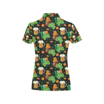 St Patricks Day Print Design LKS303 Women's Polo Shirt