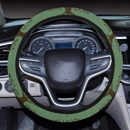 Tree Of Life Knit Style Print Design LKS301 Steering Wheel Cover with Elastic Edge