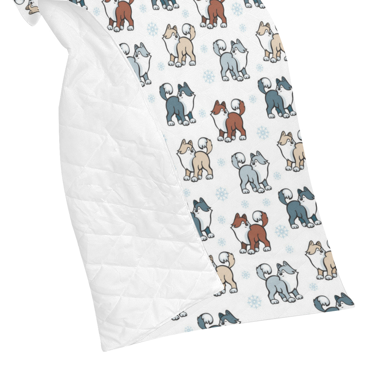 Alaskan Malamute Pattern Print Design 02 Premium Quilt