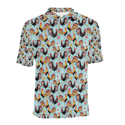 Rooster Themed Design Men Polo Shirt