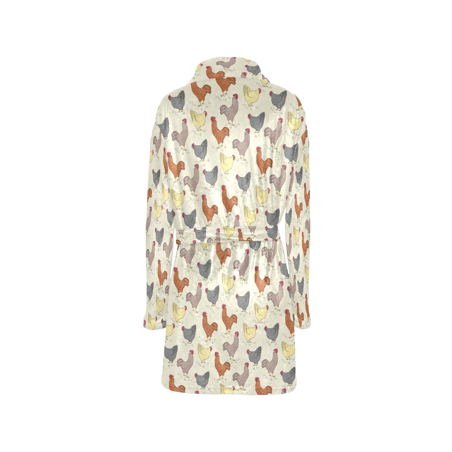 Chicken Pattern Print Design 05 Women's Fleece Robe