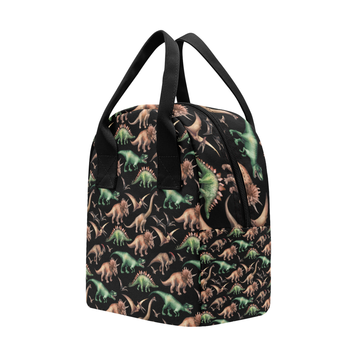 Dinosaur Print Pattern Insulated Lunch Bag
