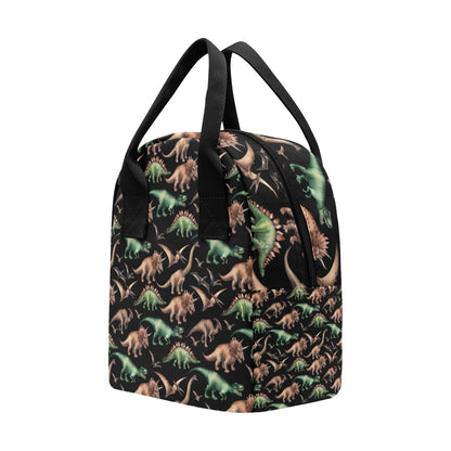 Dinosaur Print Pattern Insulated Lunch Bag