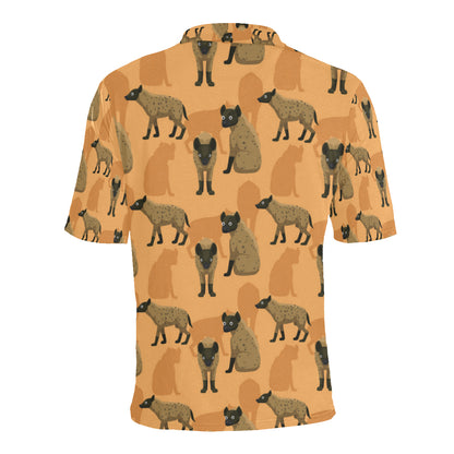 Hyena Pattern Print Design 01 Men Polo Shirt