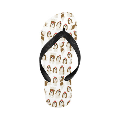 Shih Tzu Print Design LKS302 Flip Flops