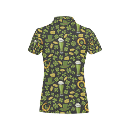 St Patricks Day Print Design LKS307 Women's Polo Shirt