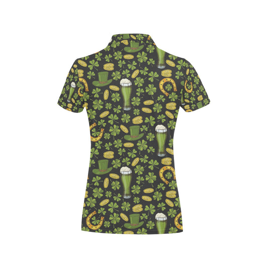St Patricks Day Print Design LKS307 Women's Polo Shirt