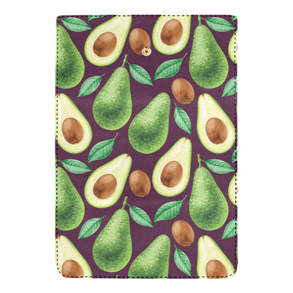 Avocado Pattern Print Design AC08 Women's Trifold Wallet