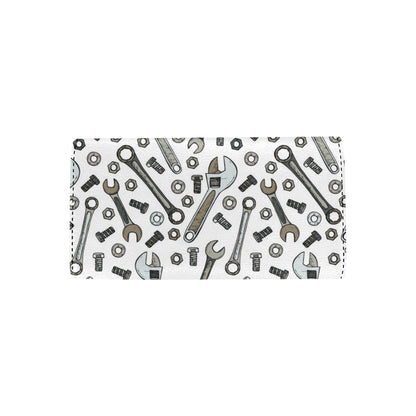 Mechanic Pattern Print Design 03 Women's Trifold Wallet