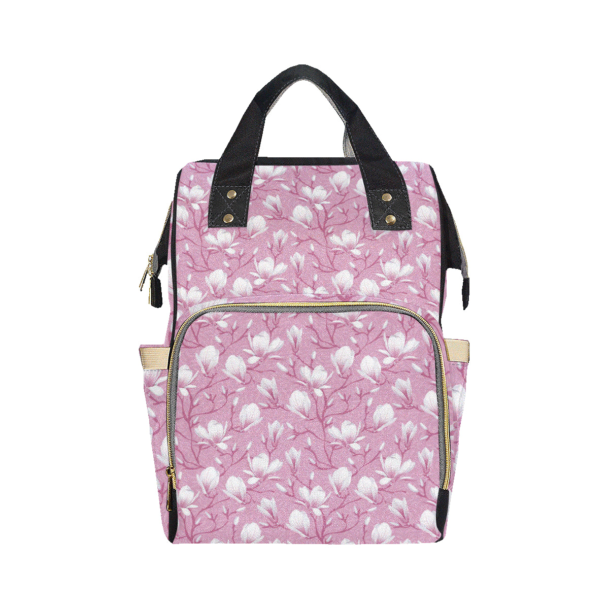 Magnolia Pattern Print Design MAG05 Diaper Bag Backpack