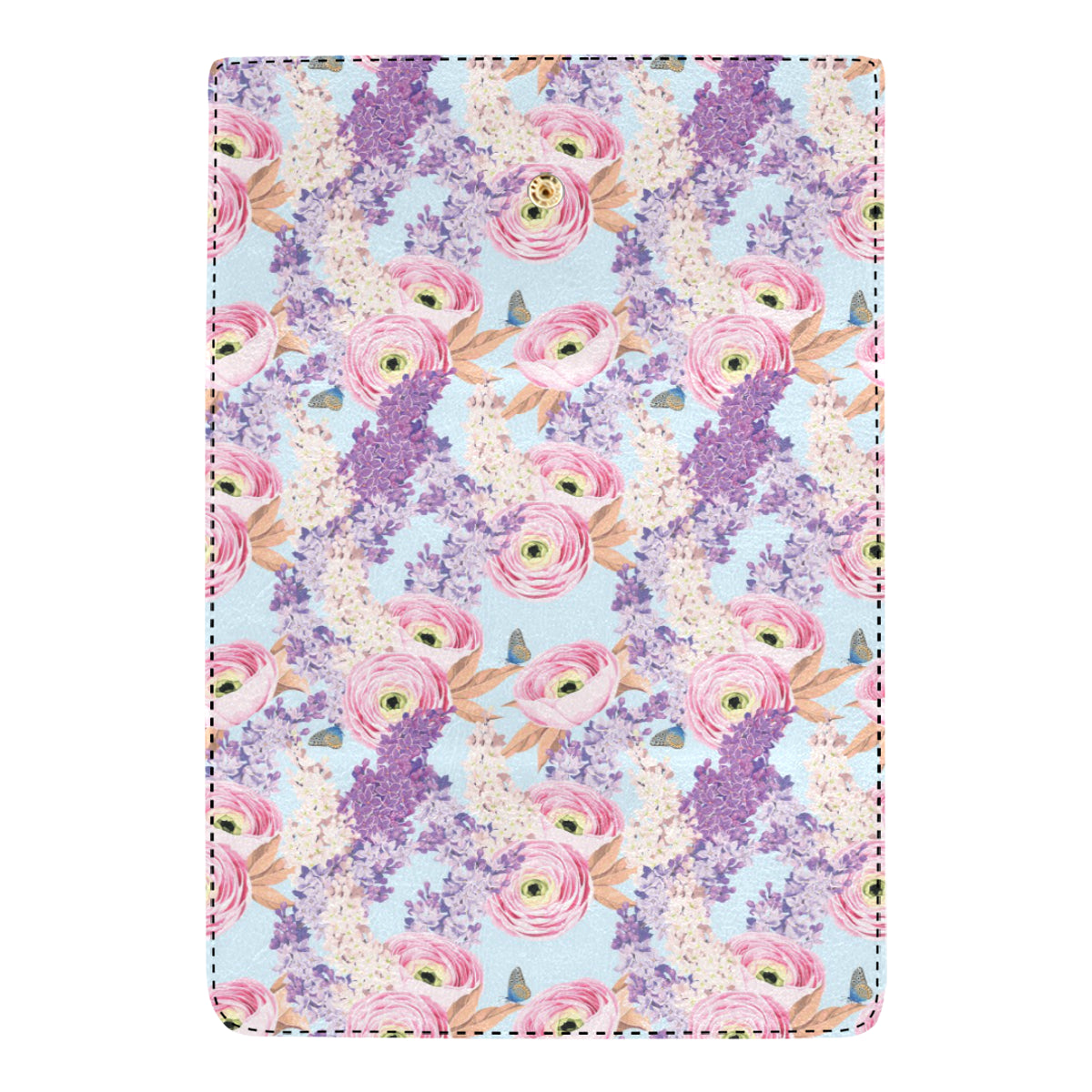 Lilac Pattern Print Design LI03 Women's Trifold Wallet