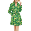 Shamrock Print Design LKS301 Women's Fleece Robe