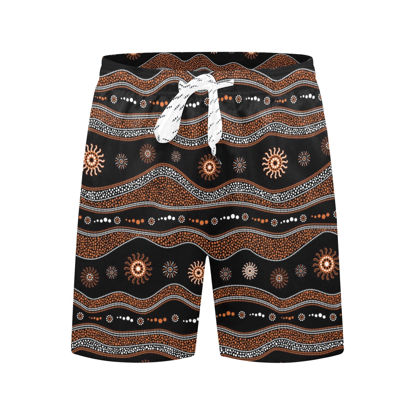 Aboriginal Print Design LKS404 Men's Swim Trunks Beach Shorts