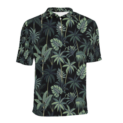 Rainforest Pattern Print Design RF02 Men Polo Shirt