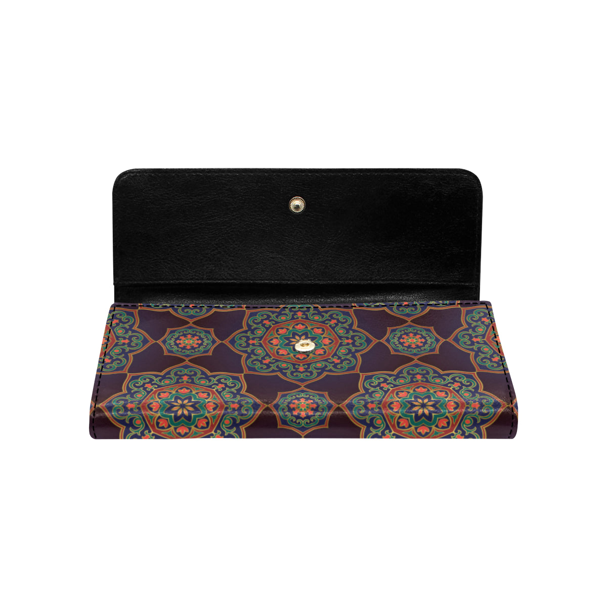 Medallion Pattern Print Design 03 Women's Trifold Wallet