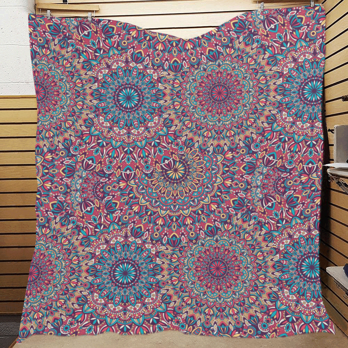 Boho Pattern Print Design 05 Premium Quilt