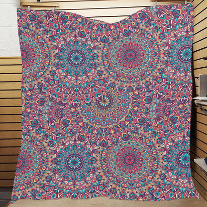 Boho Pattern Print Design 05 Premium Quilt