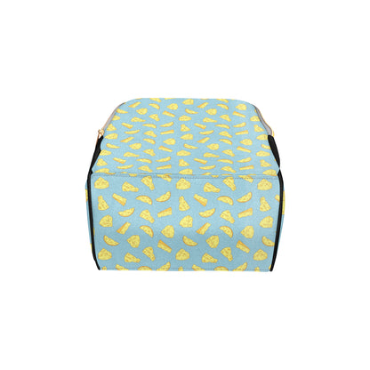 Cheese Pattern Print Design 04 Diaper Bag Backpack