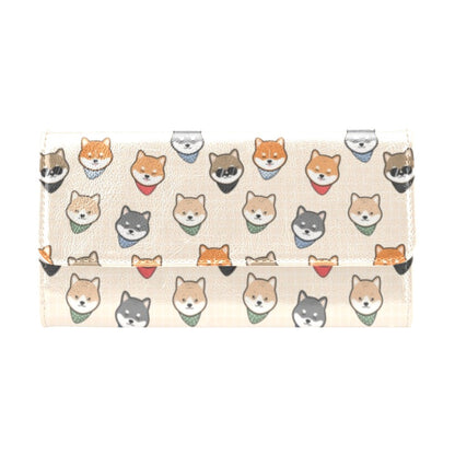 Shiba Inu Print Design LKS3010 Women's Trifold Wallet