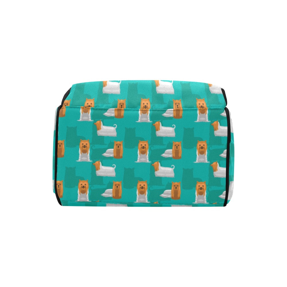 Silky Terriers Print Design LKS301 Diaper Bag Backpack