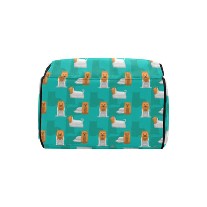 Silky Terriers Print Design LKS301 Diaper Bag Backpack