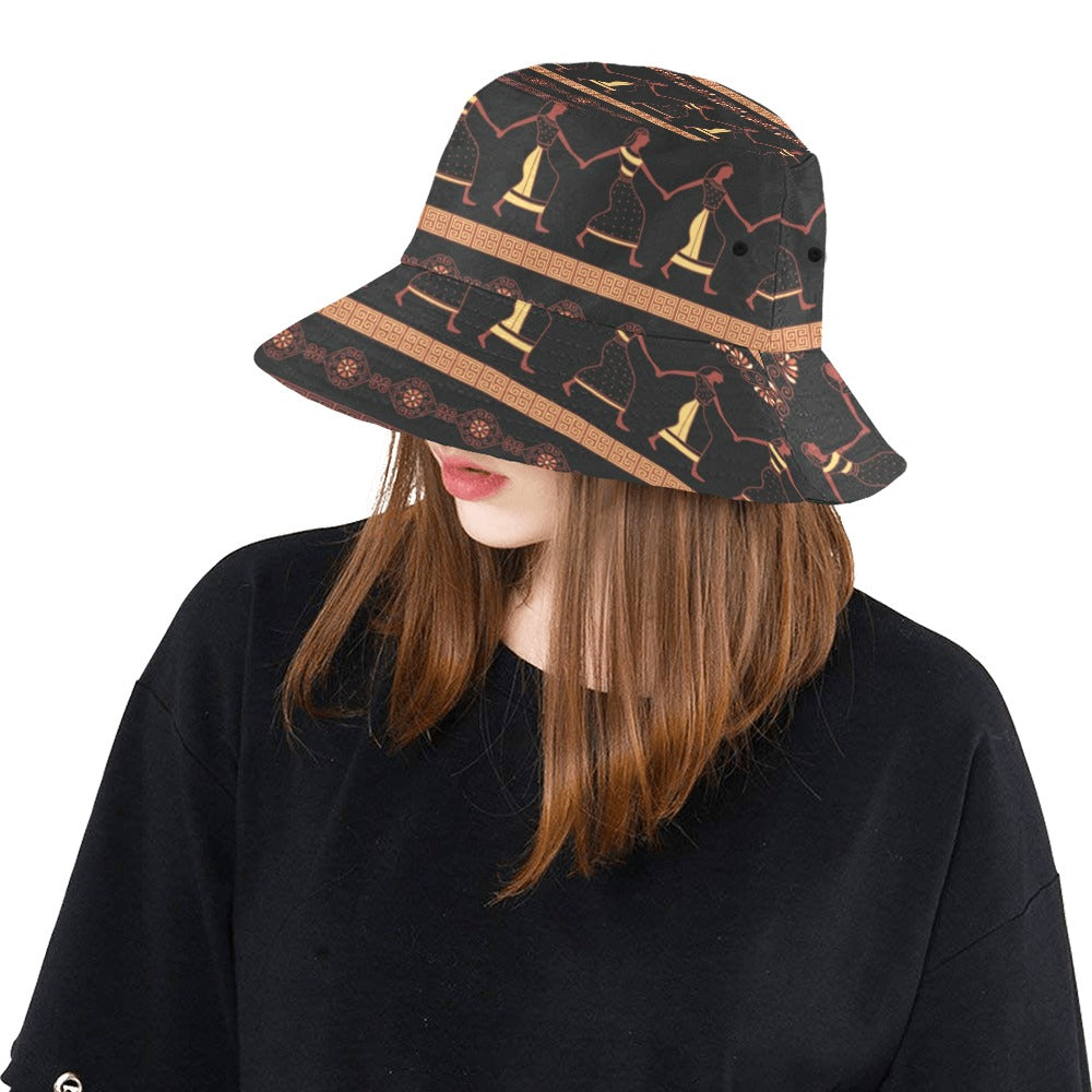 Ancient Greek Human Print Design LKS306 Unisex Bucket Hat
