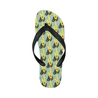 Saxophone Print Design LKS405 Flip Flops