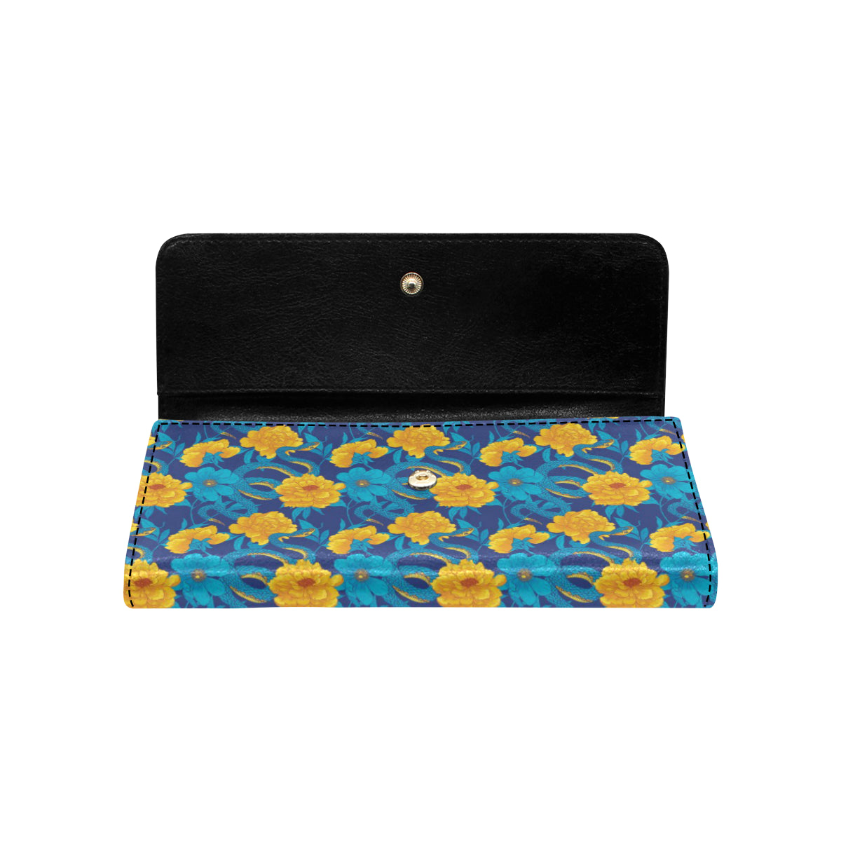 Boa Pattern Print Design 01 Women's Trifold Wallet