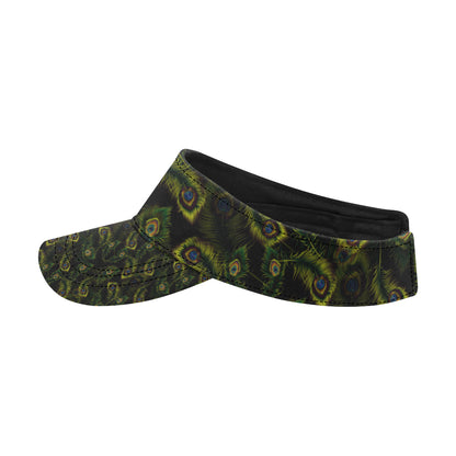 Peacock Feather Pattern Design Print Unisex Sun Visor