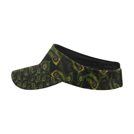 Peacock Feather Pattern Design Print Unisex Sun Visor