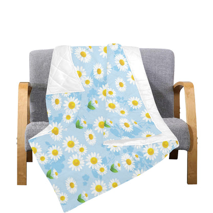 Daisy Pattern Print Design DS010 Premium Quilt