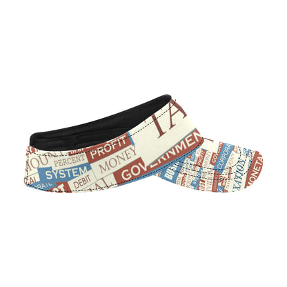 Accounting Financial Pattern Print Design 01 Unisex Sun Visor