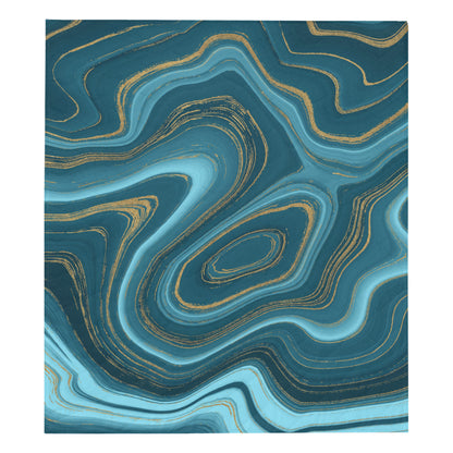Liquid Pattern Print Design 04 Premium Quilt