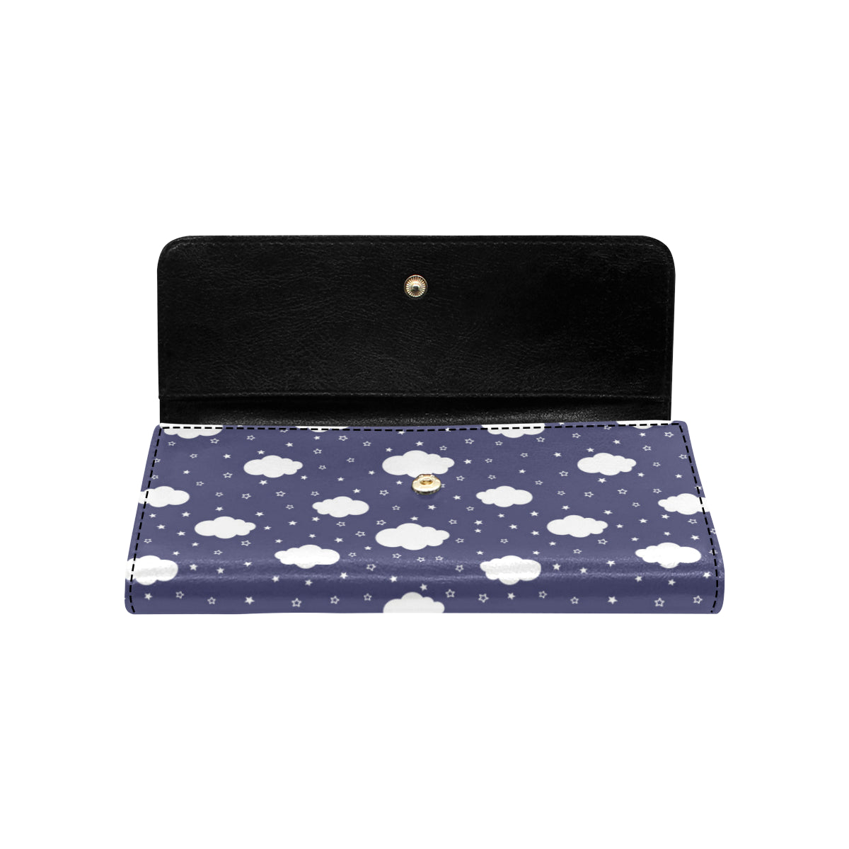 Cloud  Pattern Print Design 03 Women's Trifold Wallet