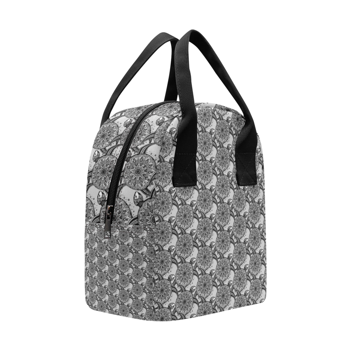 Tribal Turtle Polynesian Themed Print Insulated Lunch Bag