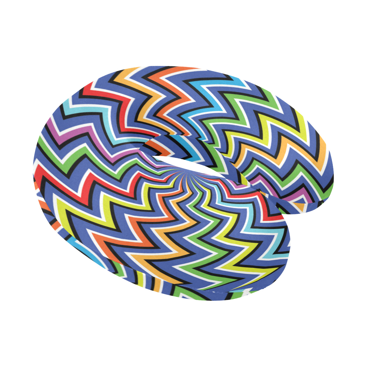 Optical illusion Pattern Print Design A02 U-Shaped Travel Neck Pillow
