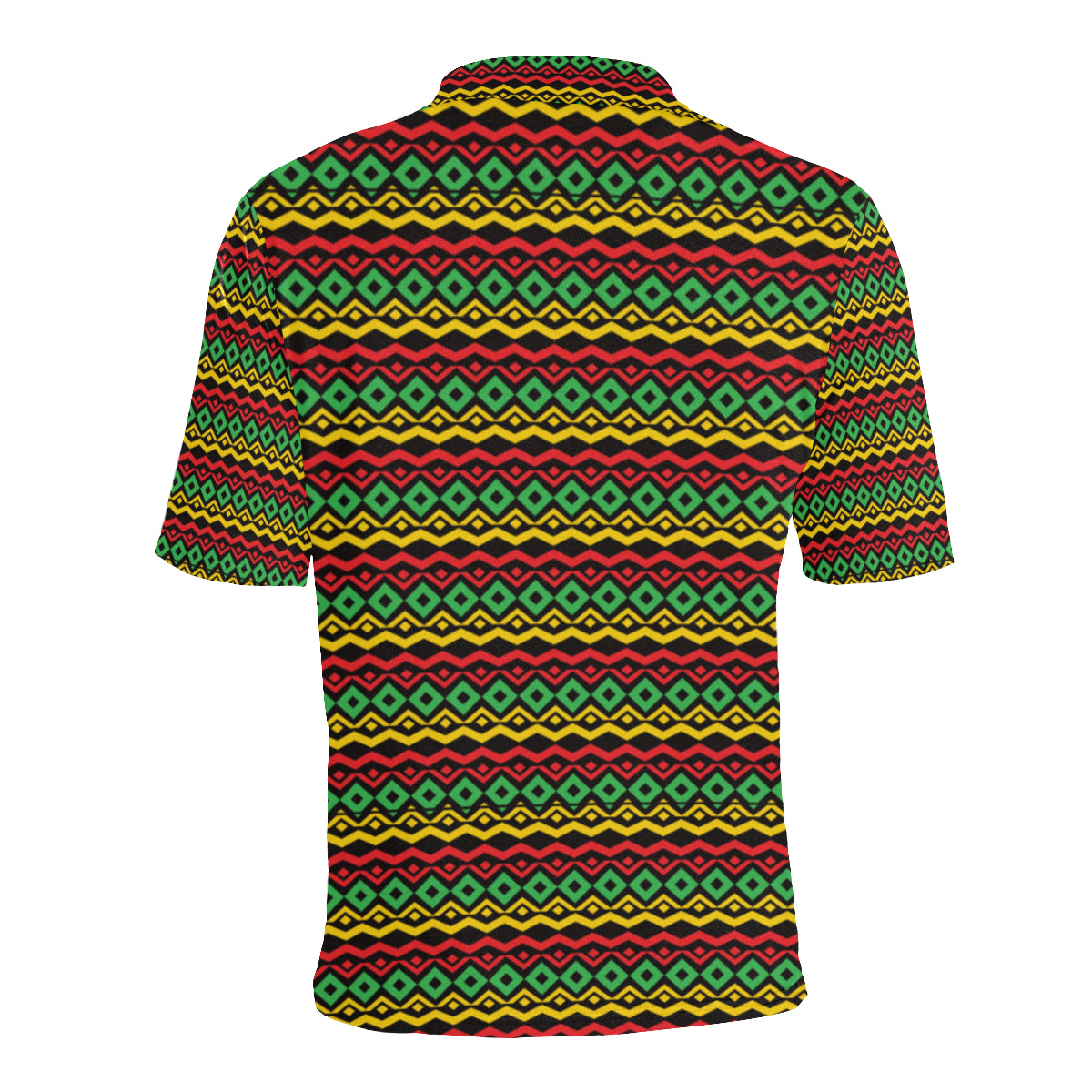 Rasta Reggae Color Themed Men Polo Shirt