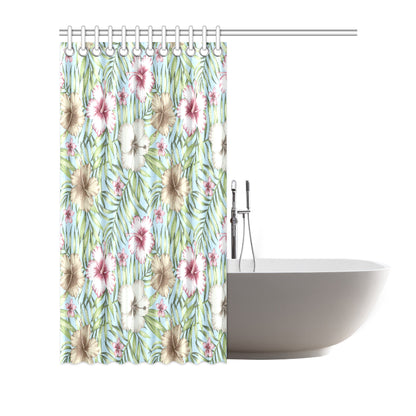Tropical Flower Pattern Print Design TF05 Shower Curtain